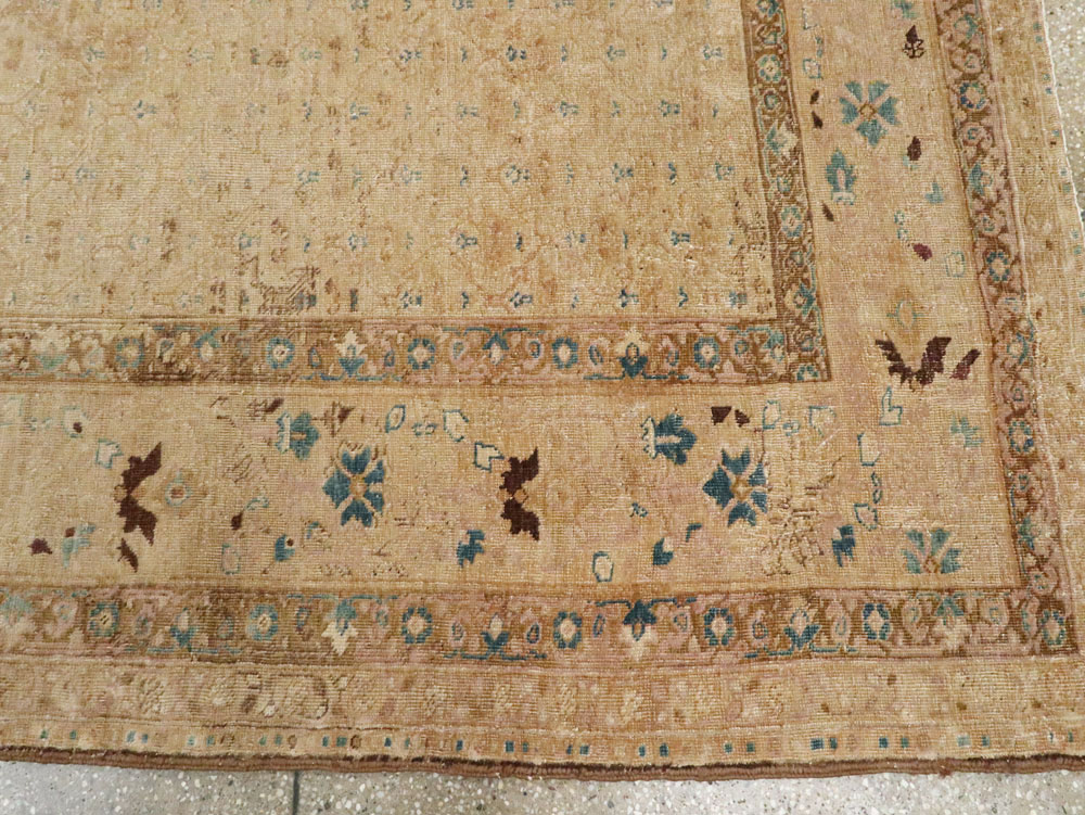 Antique Persian Tabriz Rug, No.17653 - Staging