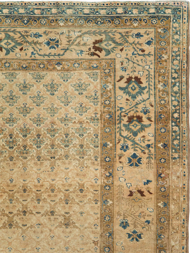 Antique Persian Tabriz Rug, No.17653 - Staging