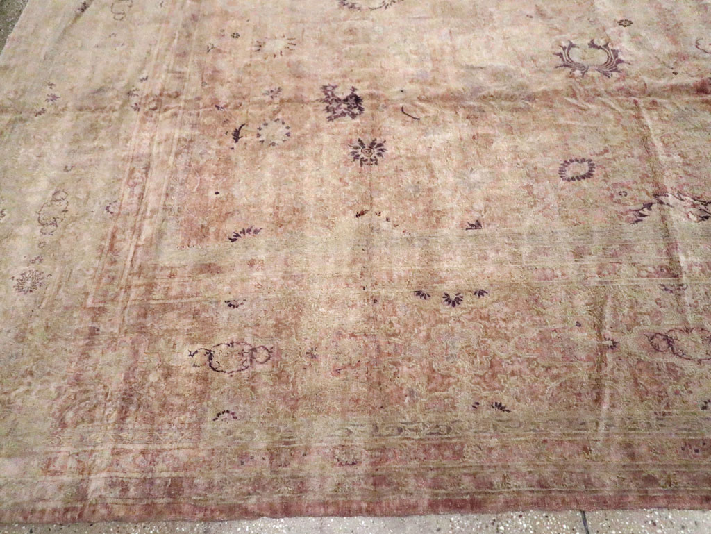 Vintage Turkish Sivas Carpet, No.17654 - Staging