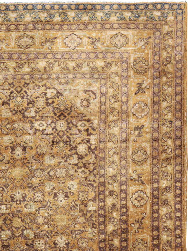 Antique Persian Tabriz Rug, No.17664 - Staging
