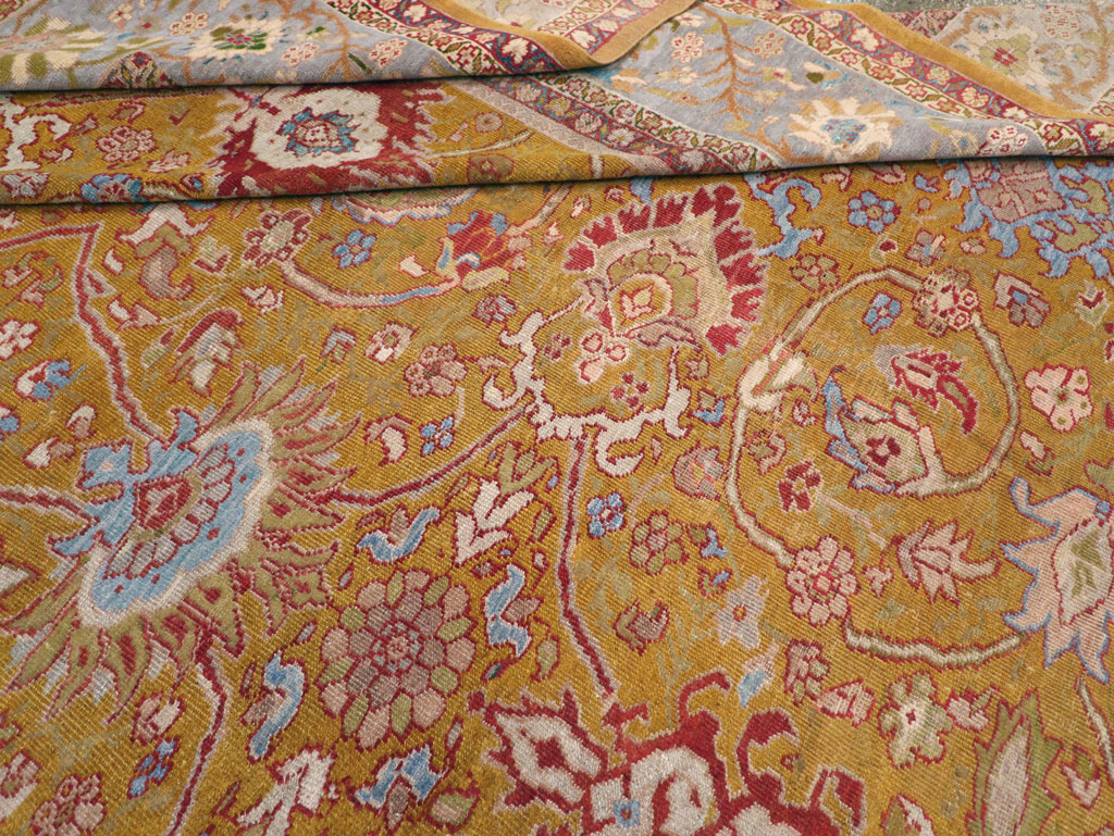 Antique Persian Sultanabad Large Room Size Carpet, No.17668 - Staging