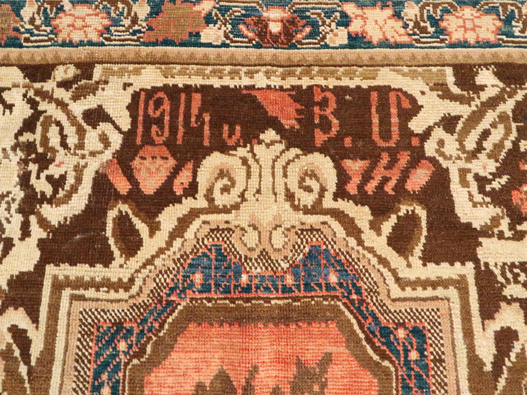 Antique Caucasian Karabagh Rug, No.17669 - Staging