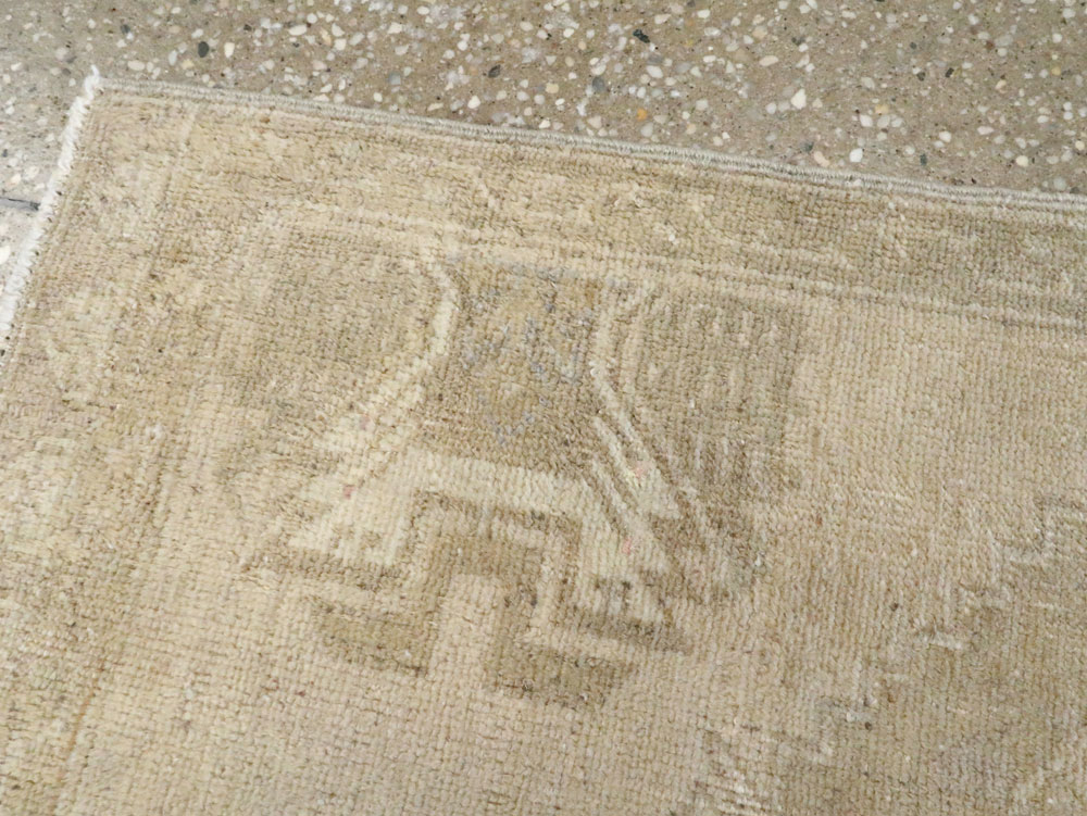 Antique Turkish Oushak Rug, No.17682 - Staging