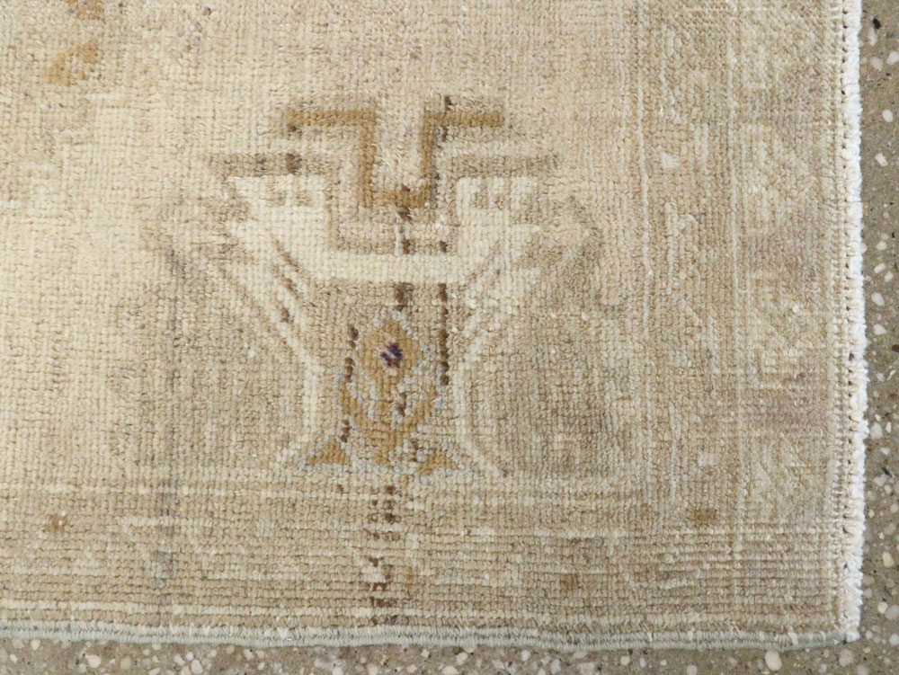 Antique Turkish Oushak Rug, No.17682 - Staging