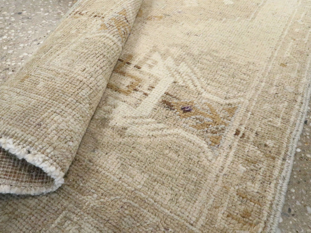 Antique Turkish Oushak Rug, No.17682 - Staging