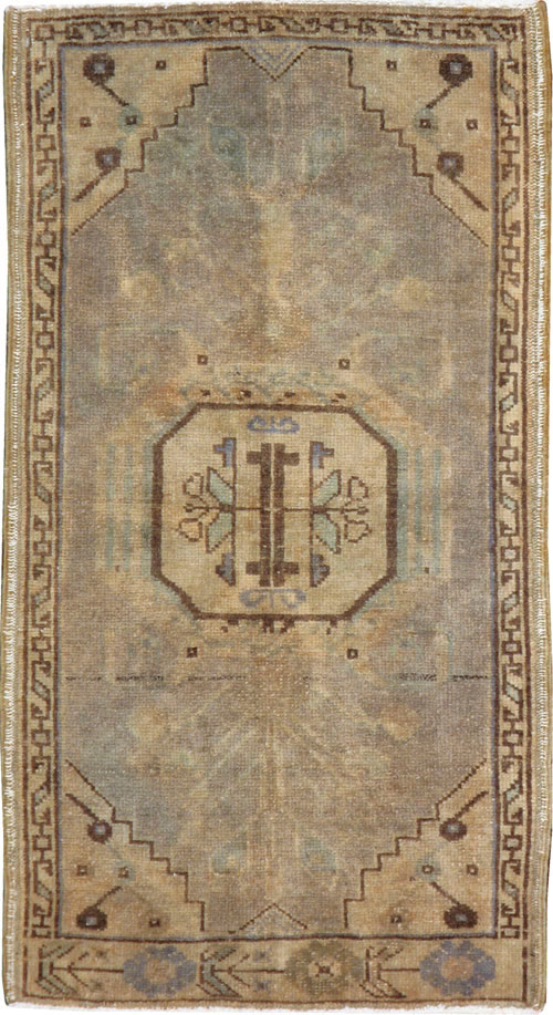 Vintage Turkish Oushak Rug, No.17687 - Staging