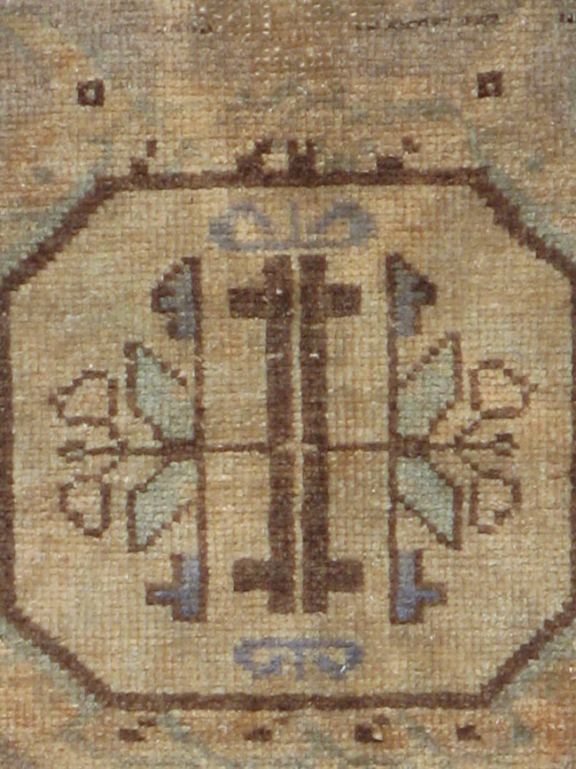 Vintage Turkish Oushak Rug, No.17687 - Staging