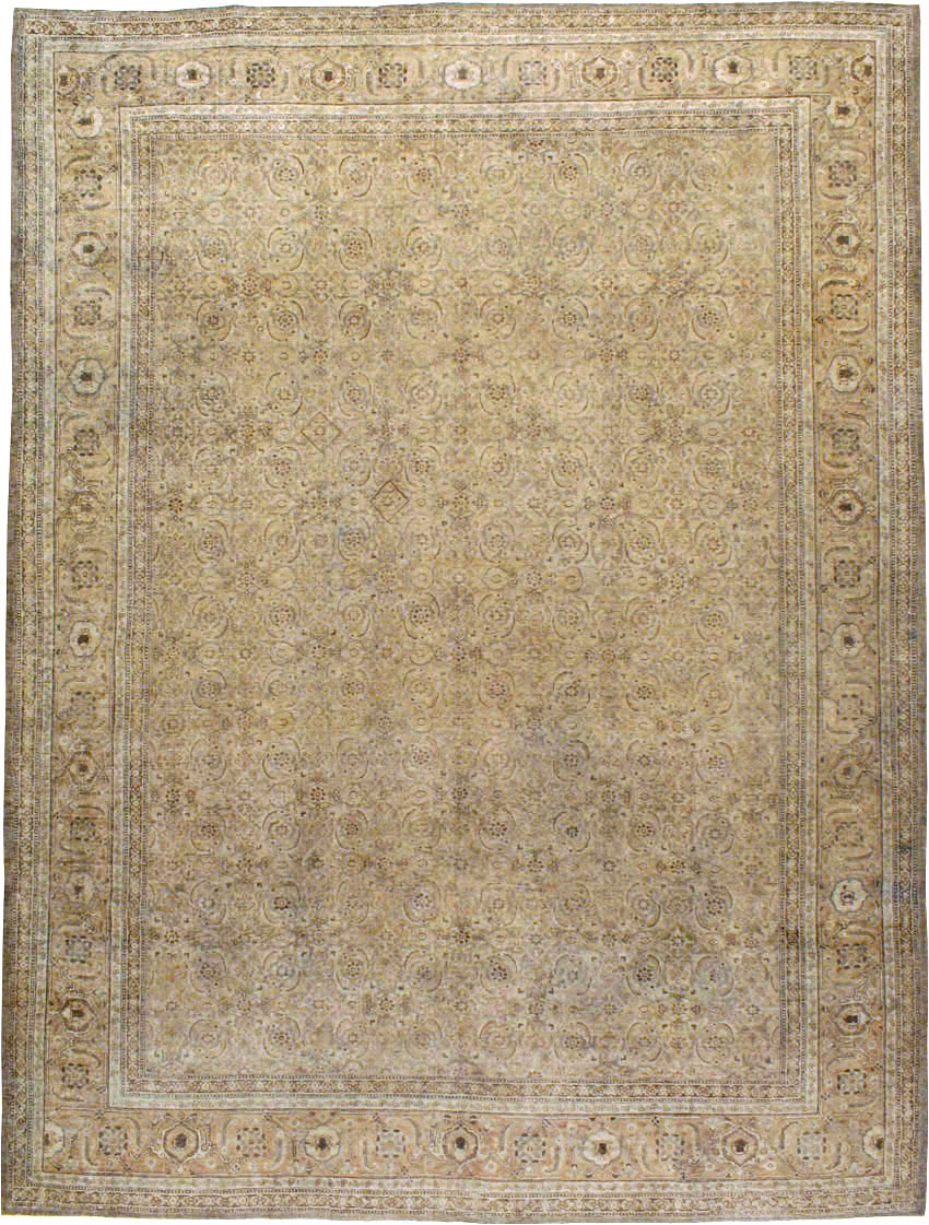 Antique Persian Tabriz Carpet, No.17717 - Staging