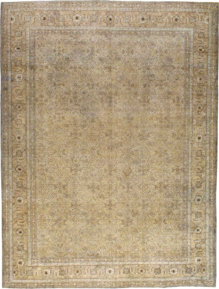 Antique Persian Tabriz Carpet, No.17717 - Staging