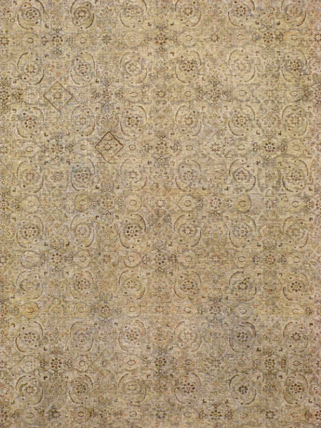 Antique Persian Tabriz Carpet, No.17717 - Staging