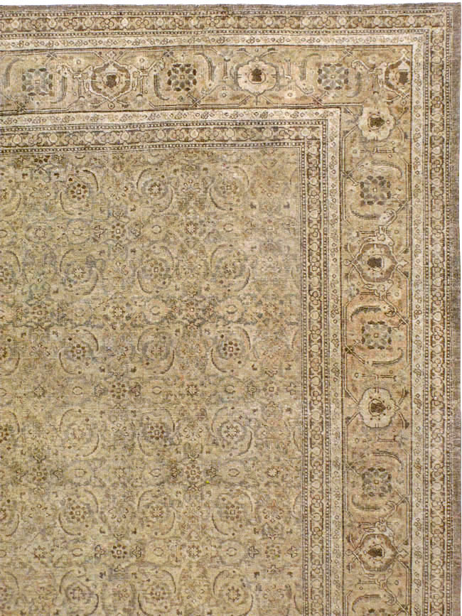 Antique Persian Tabriz Carpet, No.17717 - Staging