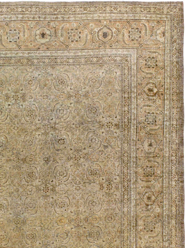 Antique Persian Tabriz Carpet, No.17717 - Staging