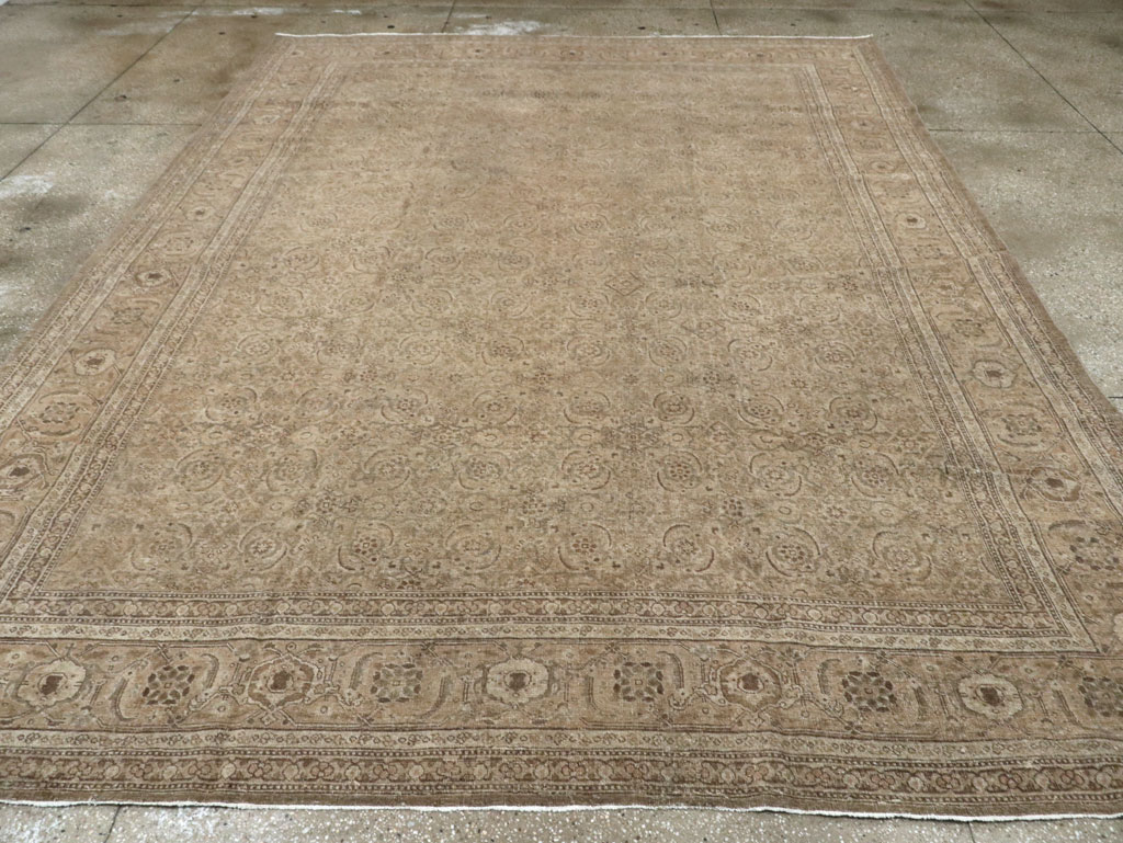 Antique Persian Tabriz Carpet, No.17717 - Staging