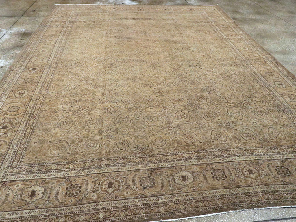 Antique Persian Tabriz Carpet, No.17717 - Staging