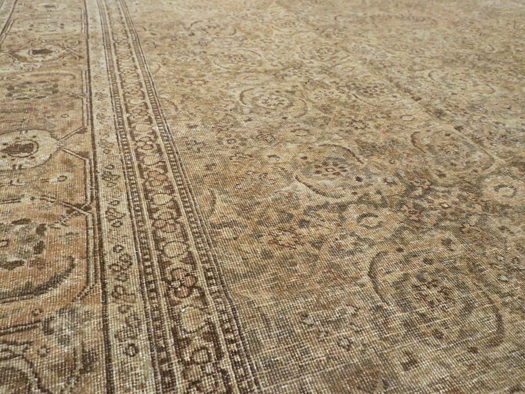 Antique Persian Tabriz Carpet, No.17717 - Staging