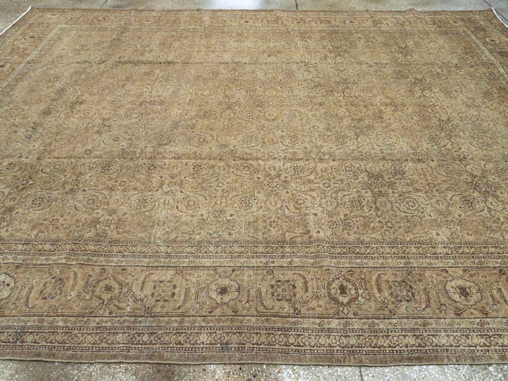 Antique Persian Tabriz Carpet, No.17717 - Staging