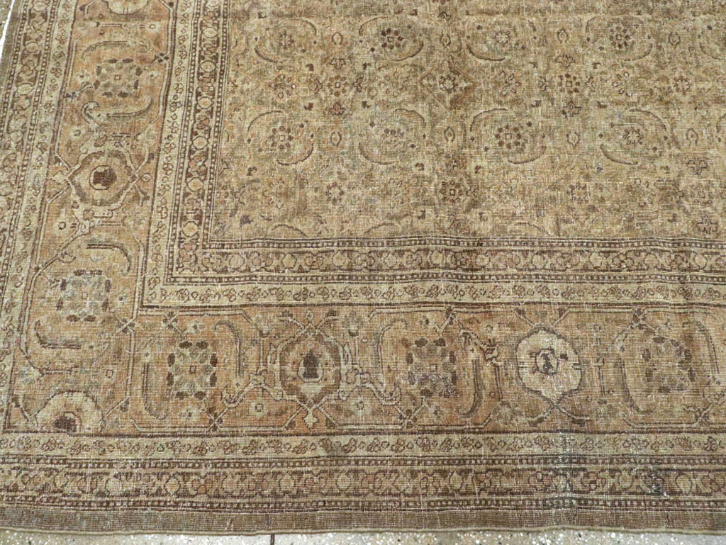 Antique Persian Tabriz Carpet, No.17717 - Staging