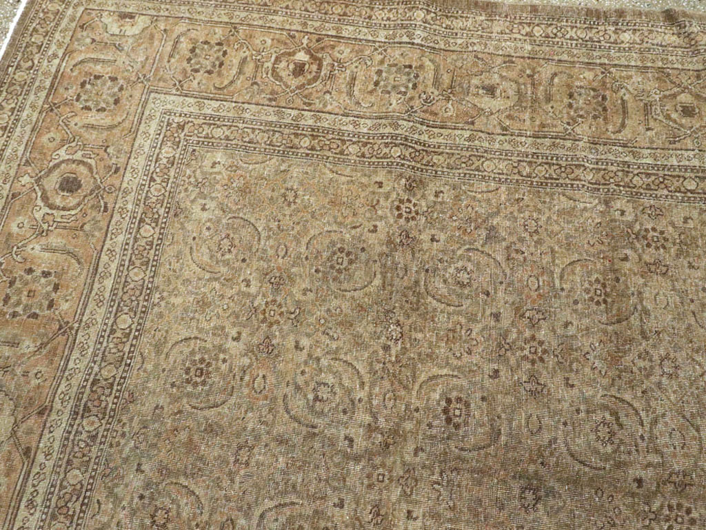 Antique Persian Tabriz Carpet, No.17717 - Staging