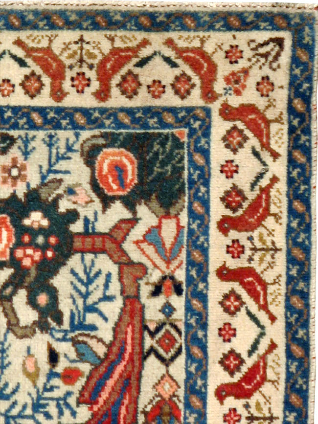 Vintage Persian Tabriz Rug, No.17725 - Staging