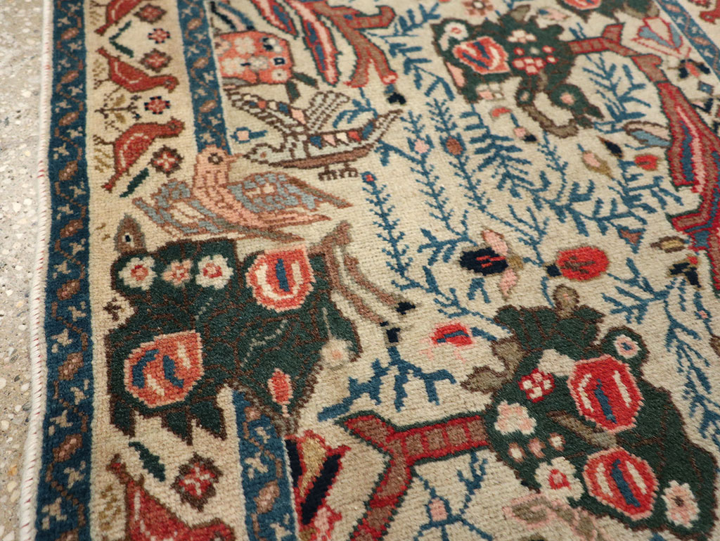 Vintage Persian Tabriz Rug, No.17725 - Staging