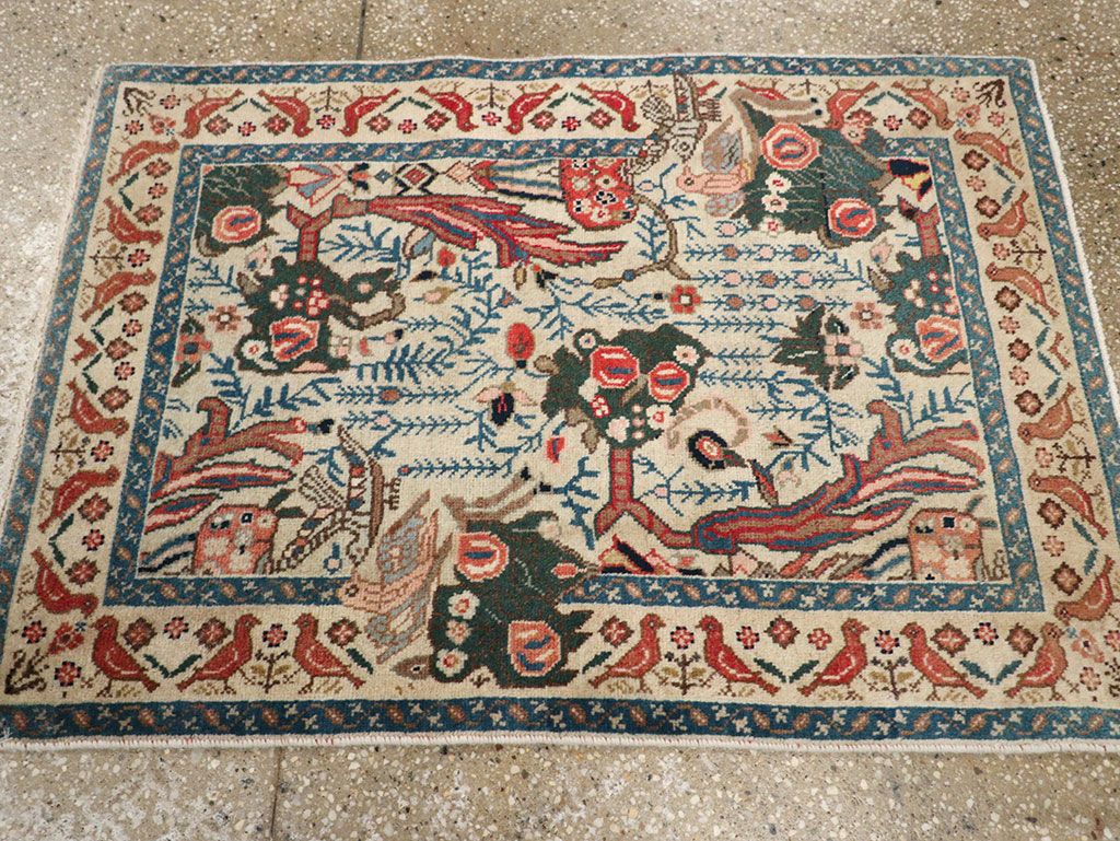 Vintage Persian Tabriz Rug, No.17725 - Staging