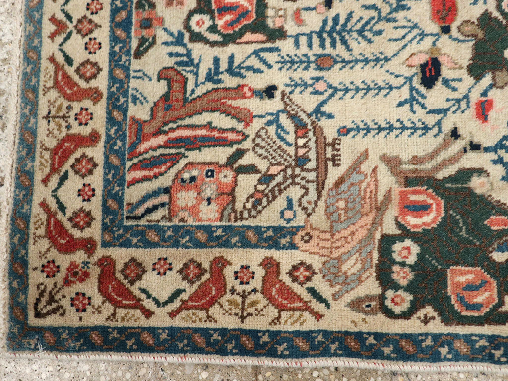 Vintage Persian Tabriz Rug, No.17725 - Staging