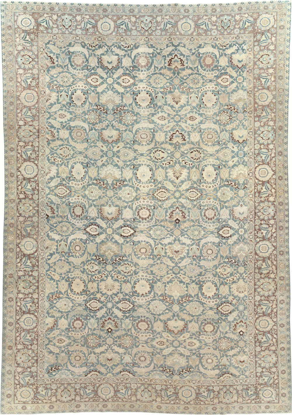 Antique Persian Tabriz Carpet, No.17733 - Staging