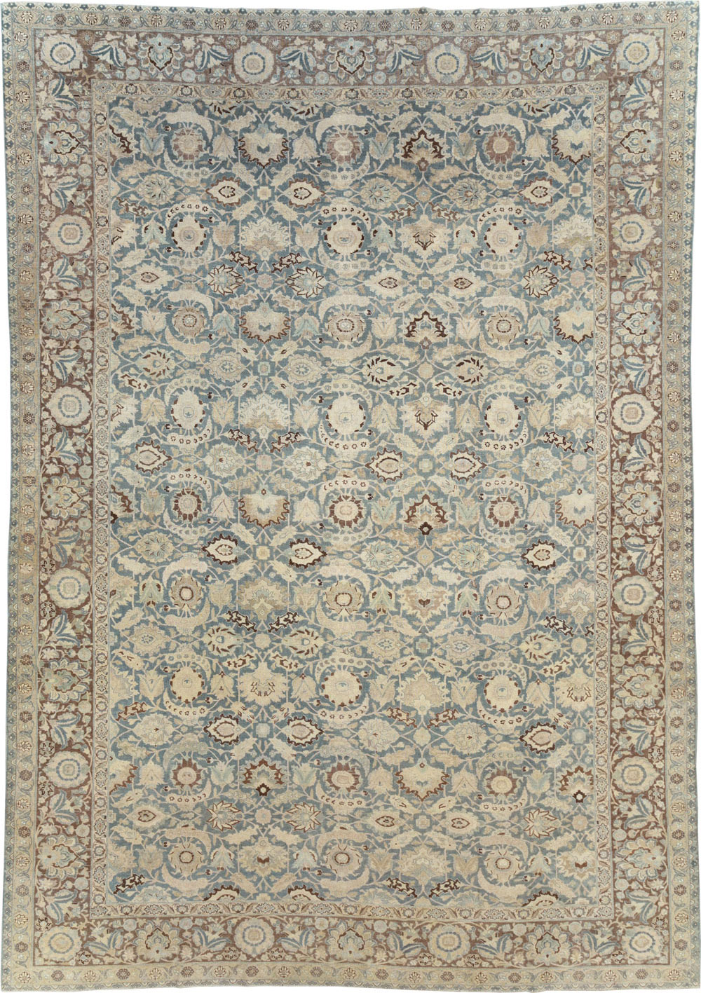 Antique Persian Tabriz Carpet, No.17733 - Staging