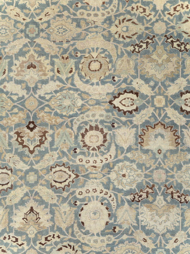 Antique Persian Tabriz Carpet, No.17733 - Staging