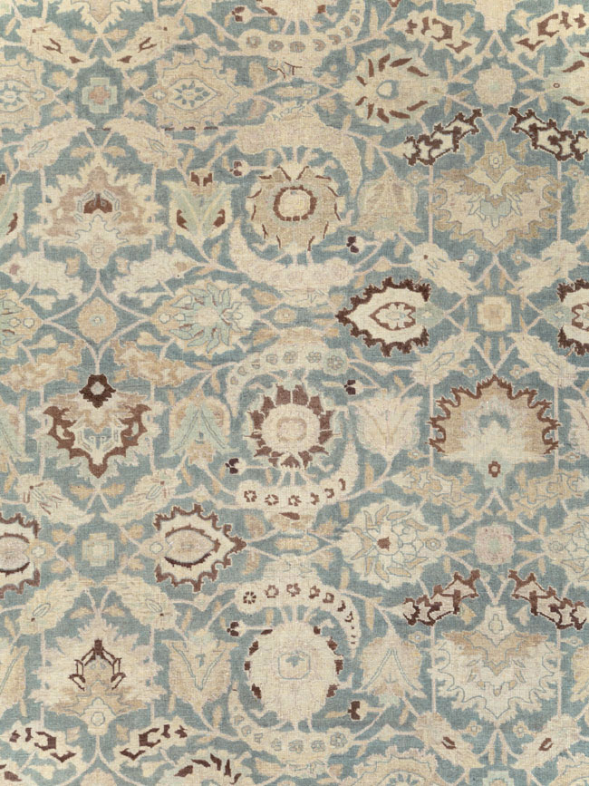 Antique Persian Tabriz Carpet, No.17733 - Staging