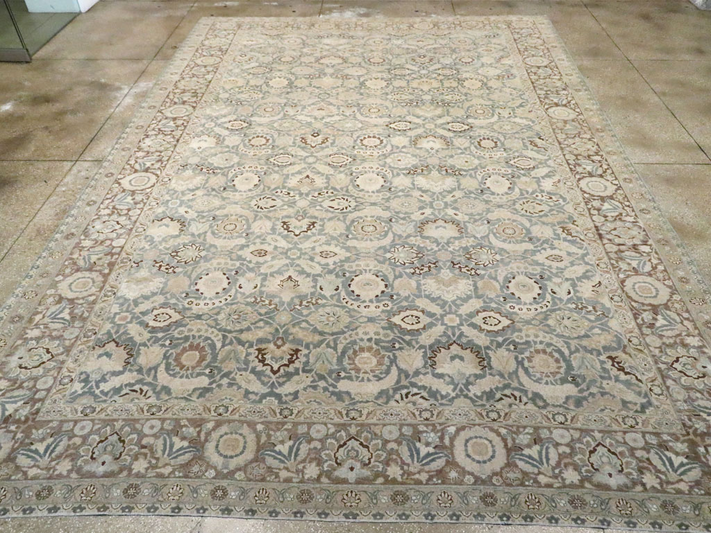Antique Persian Tabriz Carpet, No.17733 - Staging