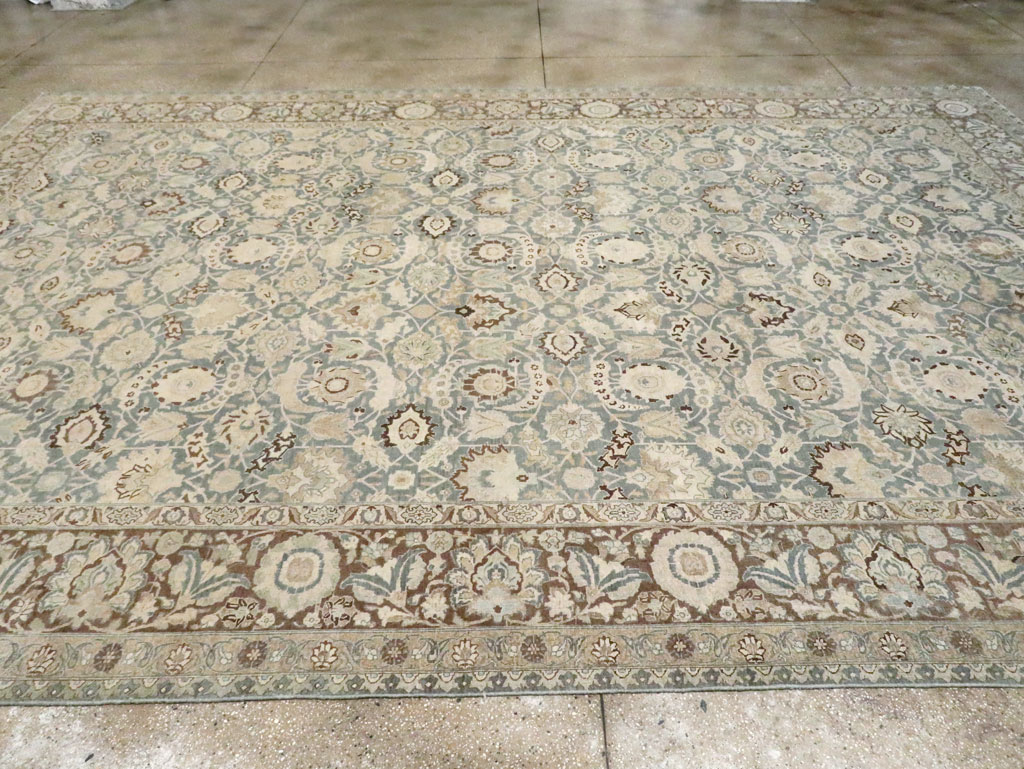 Antique Persian Tabriz Carpet, No.17733 - Staging