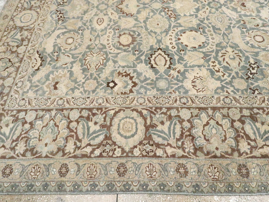 Antique Persian Tabriz Carpet, No.17733 - Staging