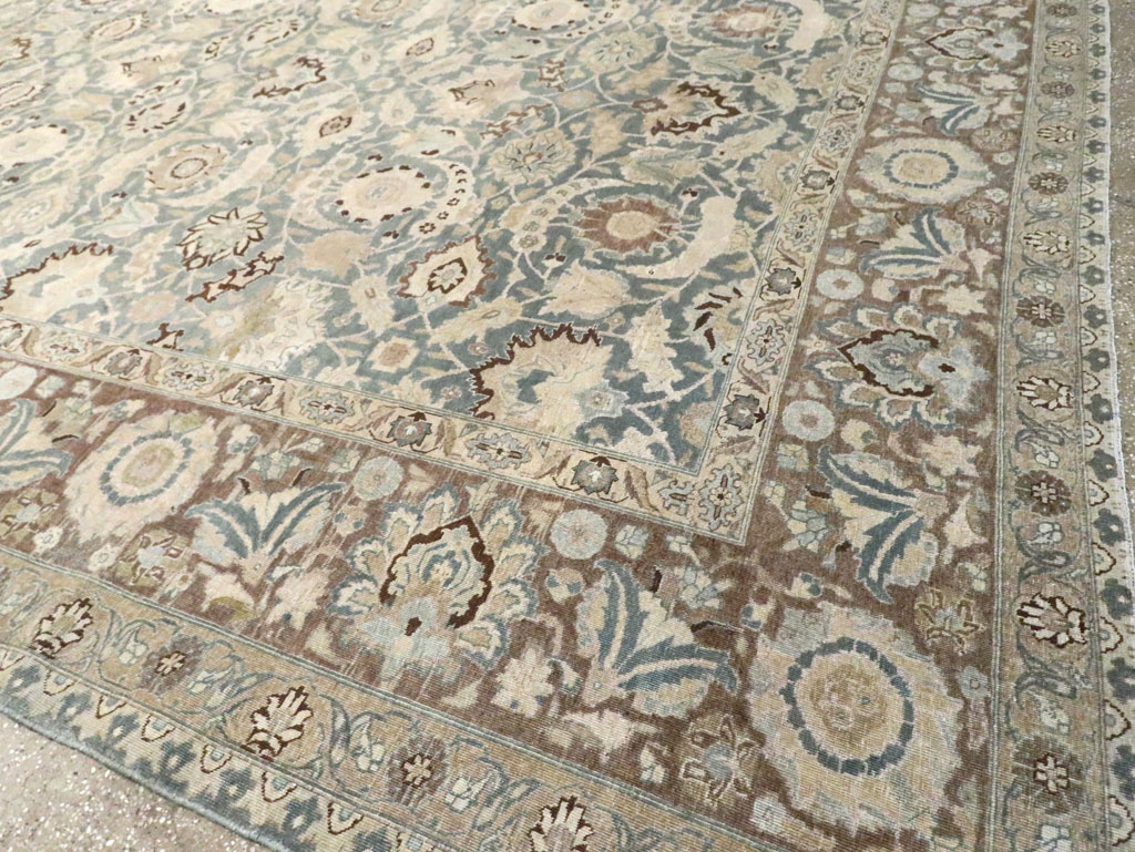 Antique Persian Tabriz Carpet, No.17733 - Staging