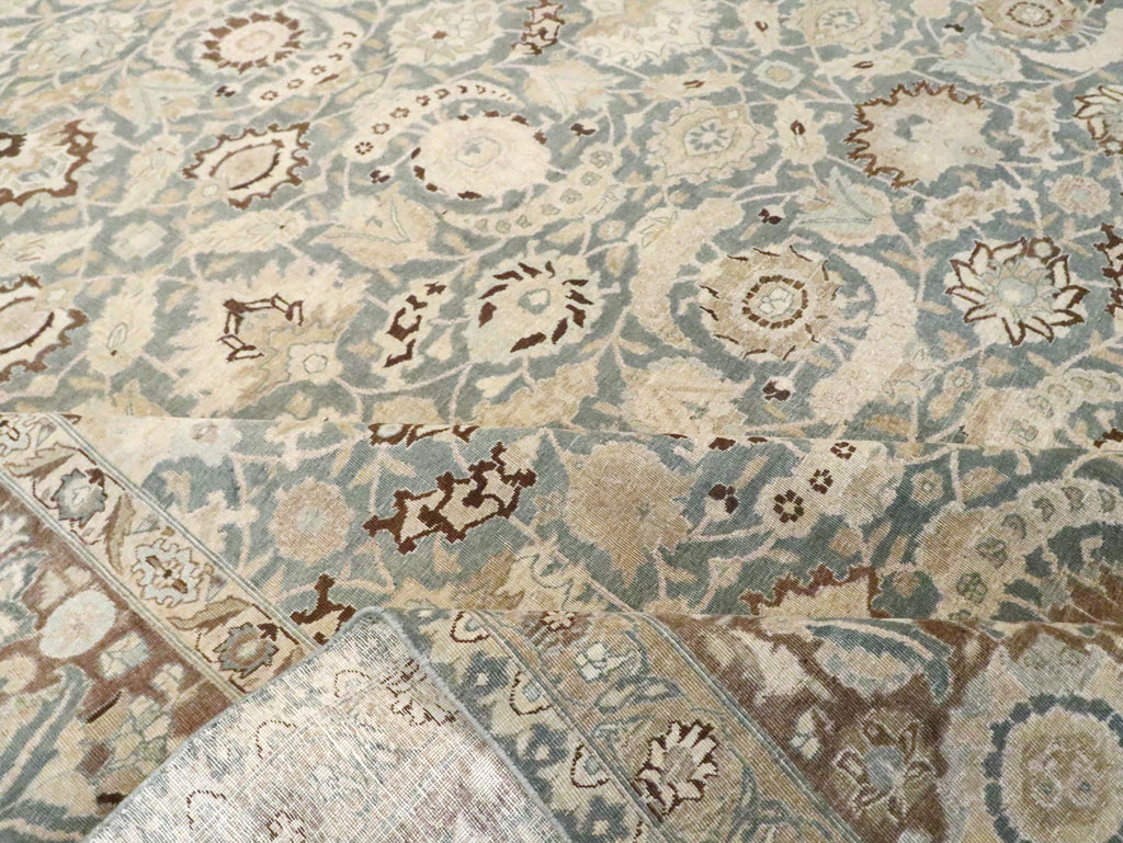 Antique Persian Tabriz Carpet, No.17733 - Staging