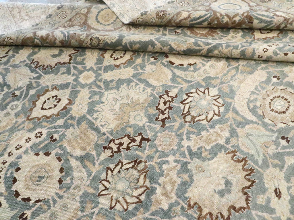 Antique Persian Tabriz Carpet, No.17733 - Staging