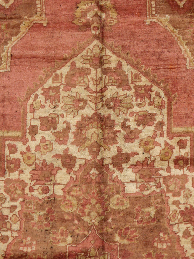 Antique Turkish Oushak Carpet, No.17739 - Staging