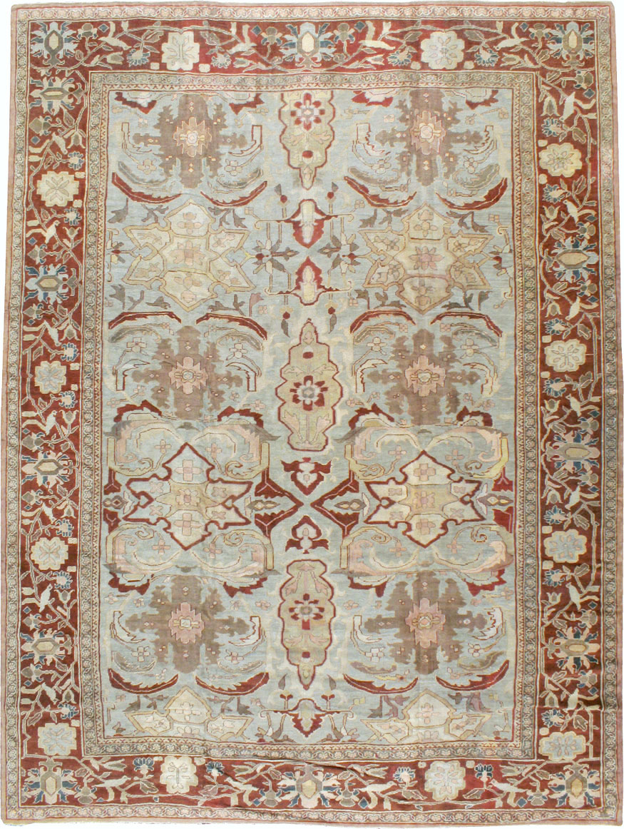 Antique Persian Mahal Carpet, No.17742 - Staging