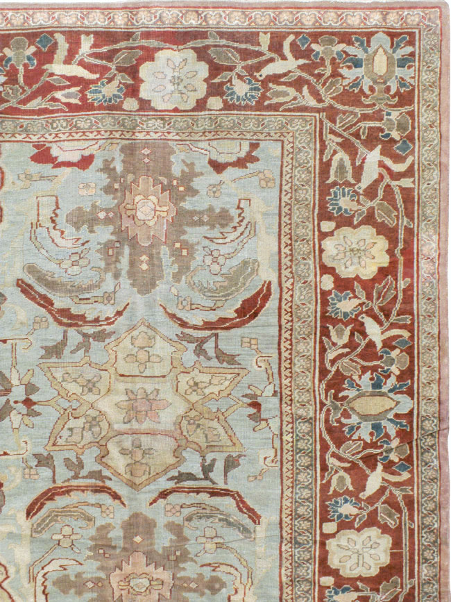 Antique Persian Mahal Carpet, No.17742 - Staging