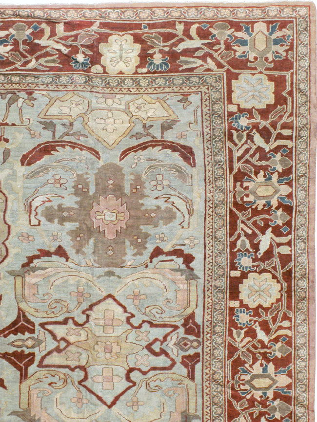 Antique Persian Mahal Carpet, No.17742 - Staging