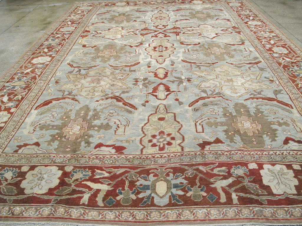 Antique Persian Mahal Carpet, No.17742 - Staging