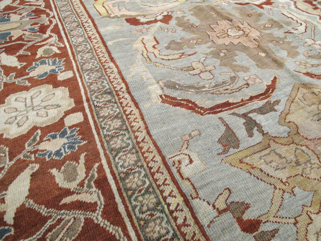 Antique Persian Mahal Carpet, No.17742 - Staging