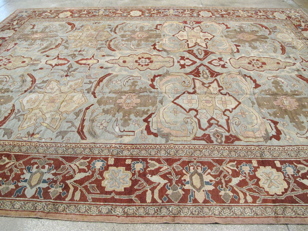 Antique Persian Mahal Carpet, No.17742 - Staging