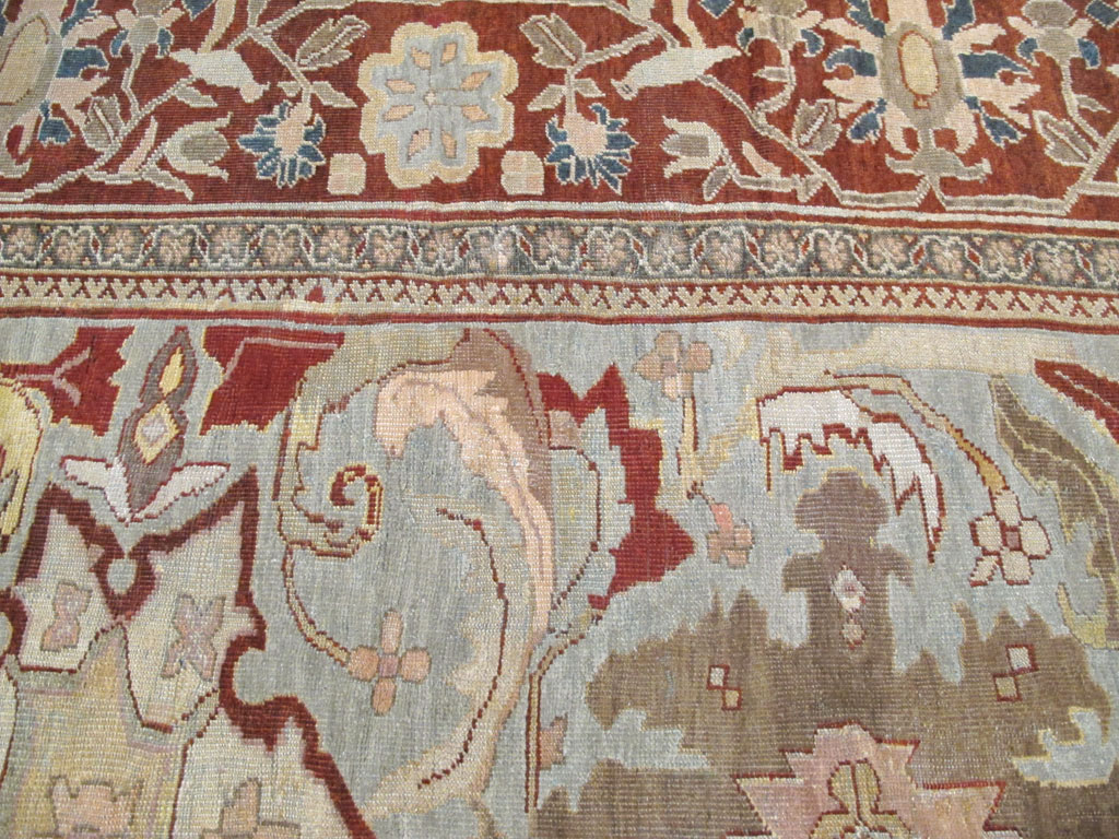 Antique Persian Mahal Carpet, No.17742 - Staging