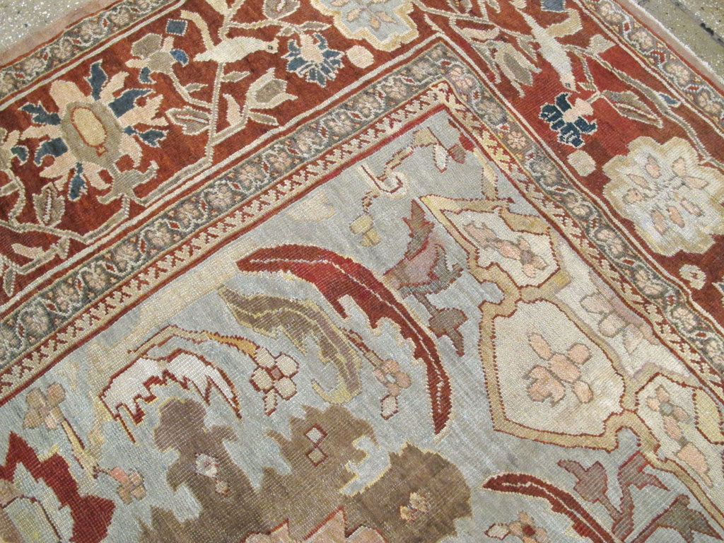 Antique Persian Mahal Carpet, No.17742 - Staging