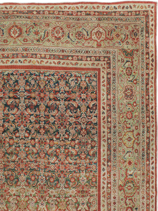 Antique Persian Mahal Carpet, No.17743 - Staging