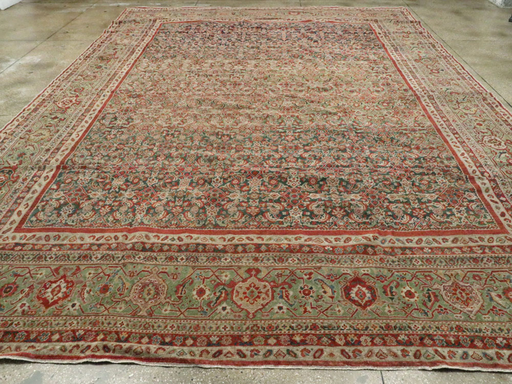 Antique Persian Mahal Carpet, No.17743 - Staging
