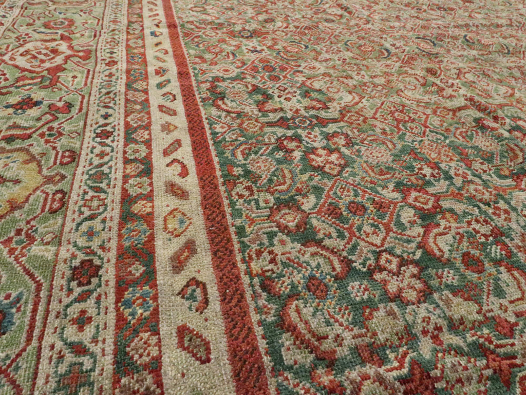 Antique Persian Mahal Carpet, No.17743 - Staging