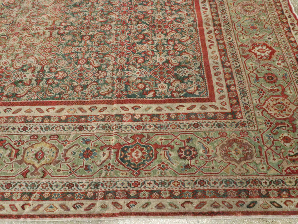 Antique Persian Mahal Carpet, No.17743 - Staging