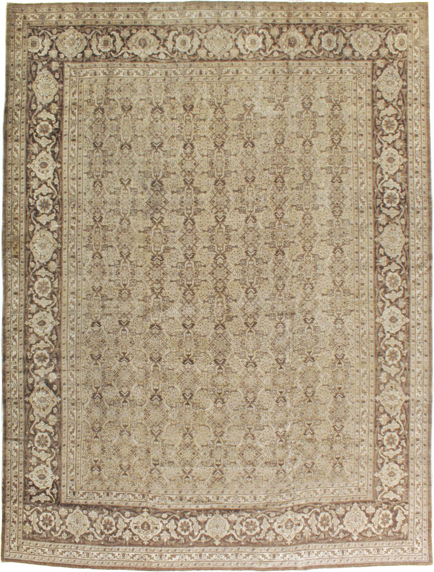 Antique Persian Tabriz Carpet, No.17745 - Staging